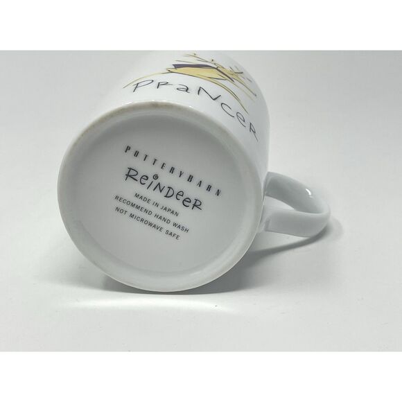 Pottery Barn Reindeer Prancer Christmas Coffee Cocoa Cup Mug 4” Replacement - Picture 6 of 6